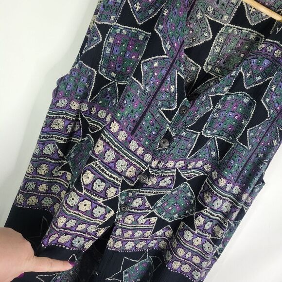 90s Vintage Stars Patterned Sleeveless Dress - Picture 7 of 14